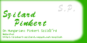 szilard pinkert business card